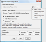 Configuration de la source vido.